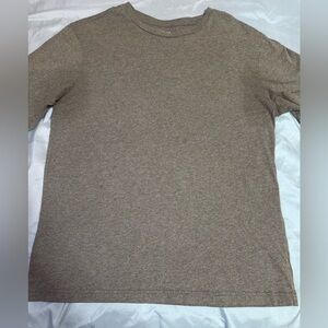 Casual Gray Long Sleeve T-Shirt